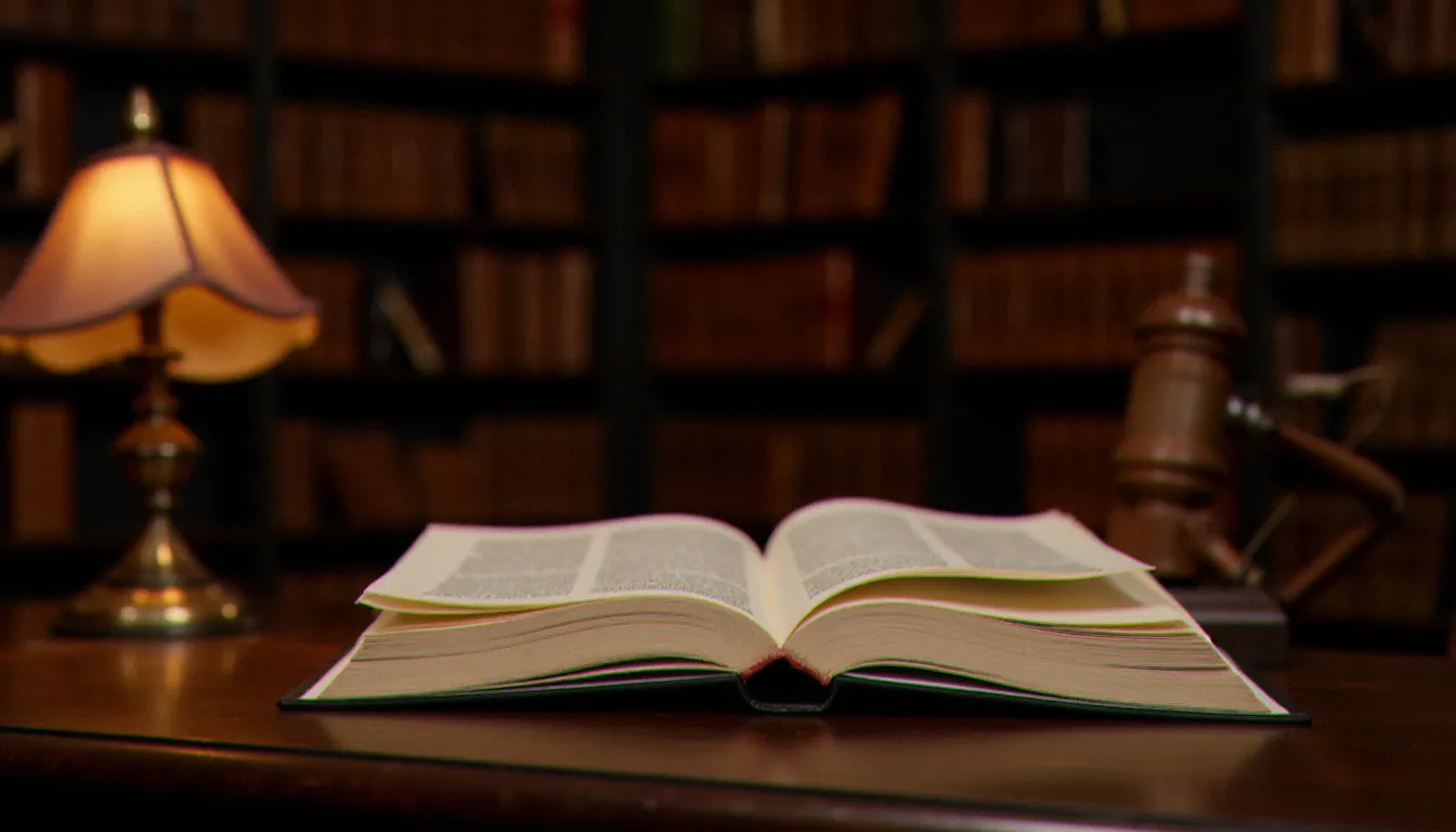 Bibliothèque académique française évoquant l'univers littéraire d'Anne Larue, auteure spécialisée dans la psychologie de la soumission consentie