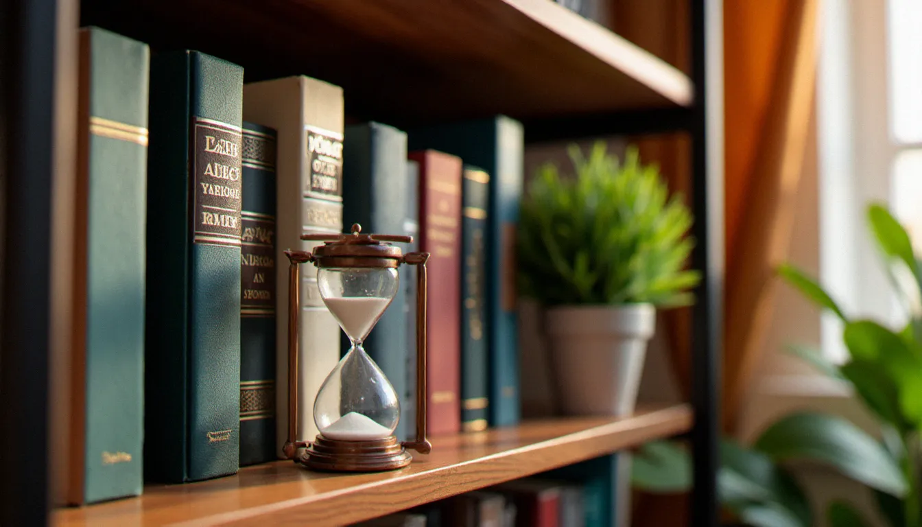 Bibliothèque de livres de psychologie et philosophie, symbolisant le savoir, la confiance et les règles de sécurité au cœur des sites BDSM