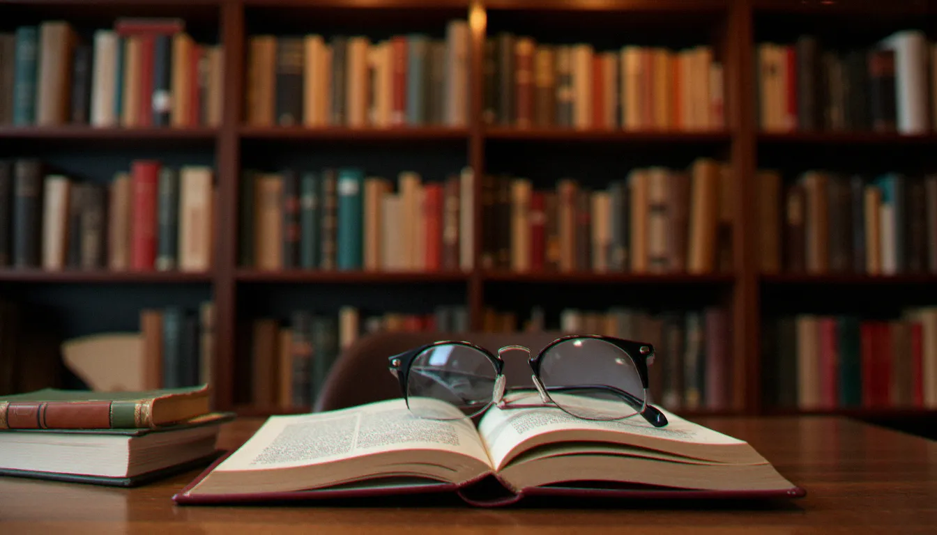 Étagère de livres de psychologie et philosophie ouverts, illustrant les ressources éducatives disponibles autour du BDSM