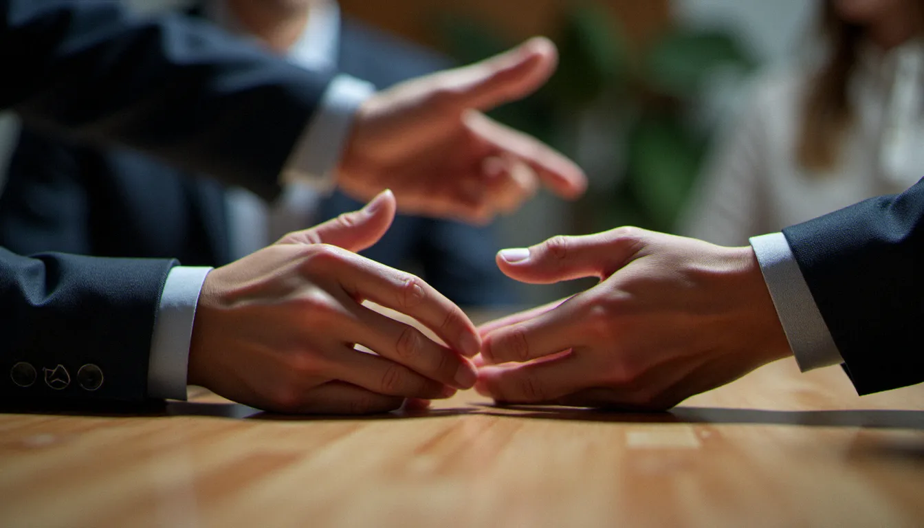Deux mains symbolisant le consentement mutuel et l'échange de pouvoir consenti, pilier central de toute pratique BDSM