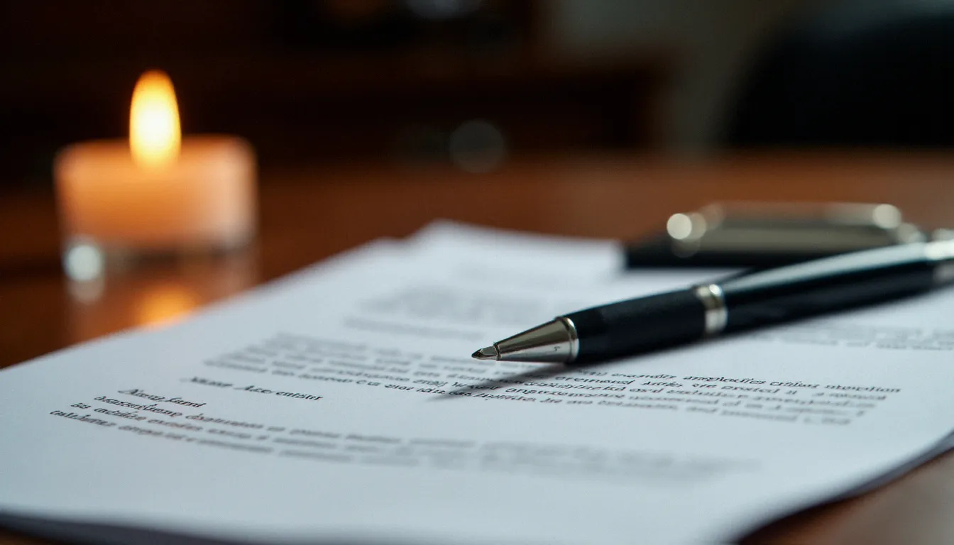 Document de consentement signé sur un bureau en bois, illustrant le cadre légal et éthique encadrant la pratique de la domination professionnelle en France