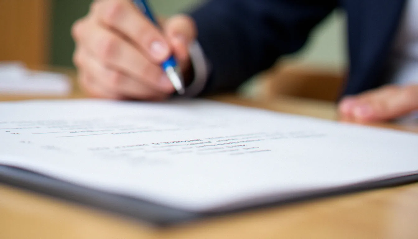 Un document de négociation posé sur une table, symbolisant le cadre consenti et les règles fondamentales d'une relation D/s entre maîtresse et soumis